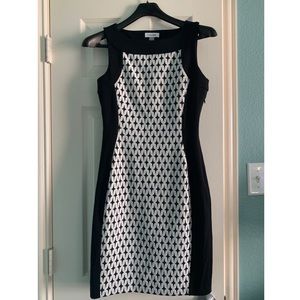 Black and White Calvin Klein Dress